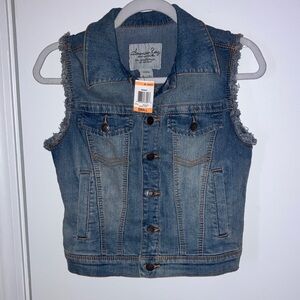 American Rag Denim Jean Vest Festival Y2K Women’s Sz S NWT